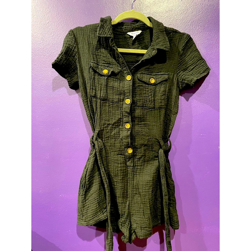 Black Summer Romper w/pockets